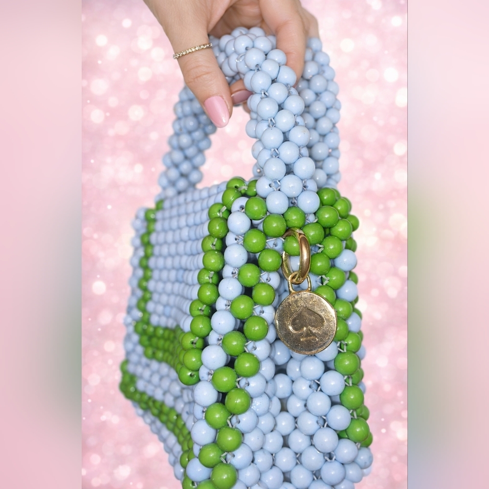 Kate Spade Beaded Handbag - Green and Blue